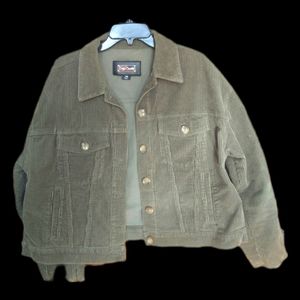 Green corduroy jacket